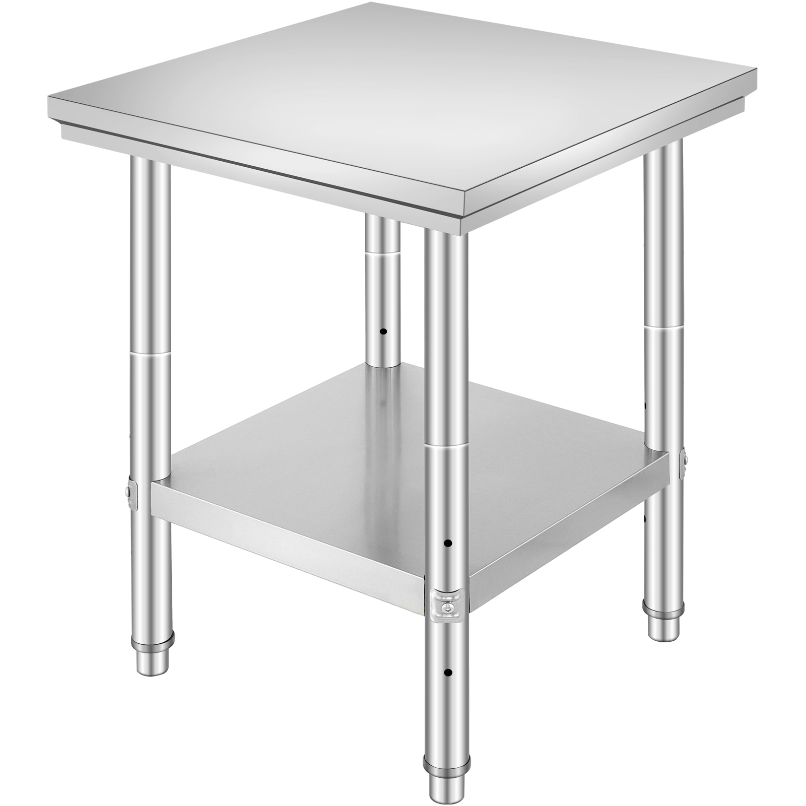 Stainless Steel Commercial Kitchen Work Food Prep Table 24"x 24"_voghion.com